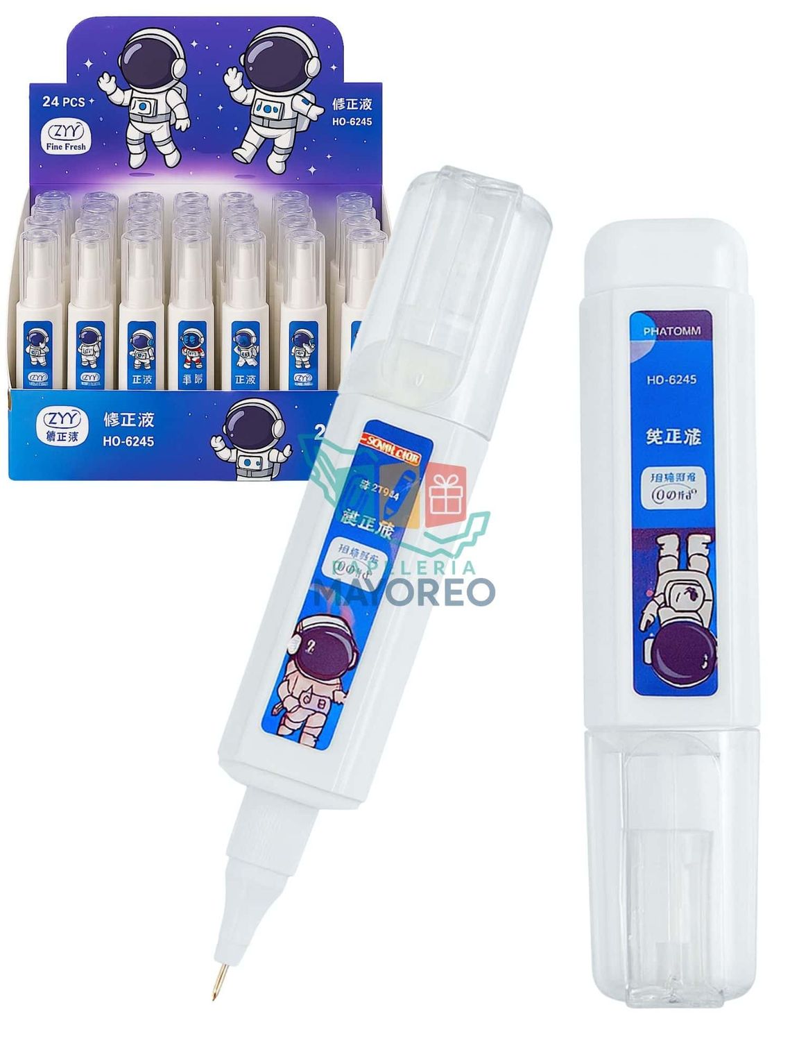 Corrector Pluma 12 ml c/6 piezas