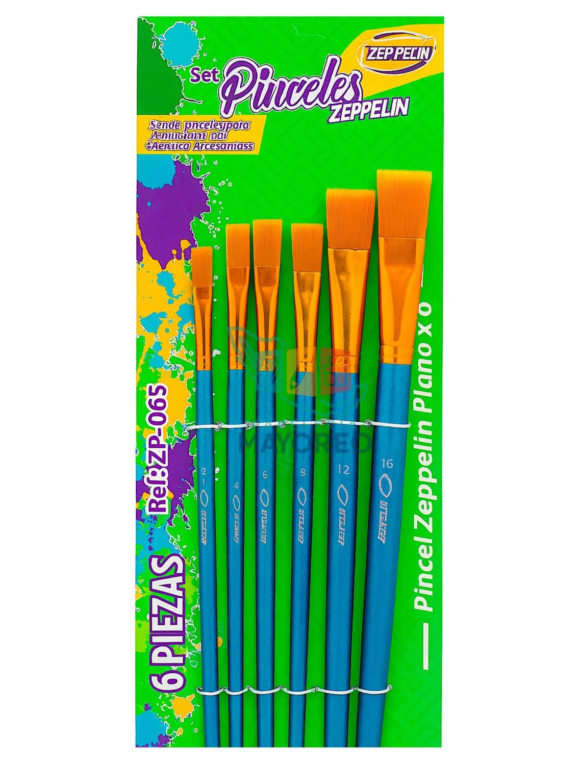 Set de Pinceles Zeppelin Plano 6 Piezas