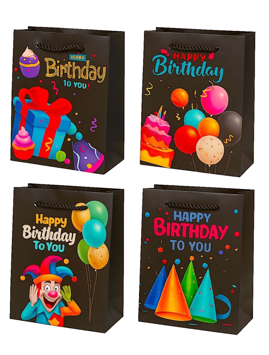 Bolsas de Regalo Mini Cumpleaños – 9 piezas (14x11 cm)