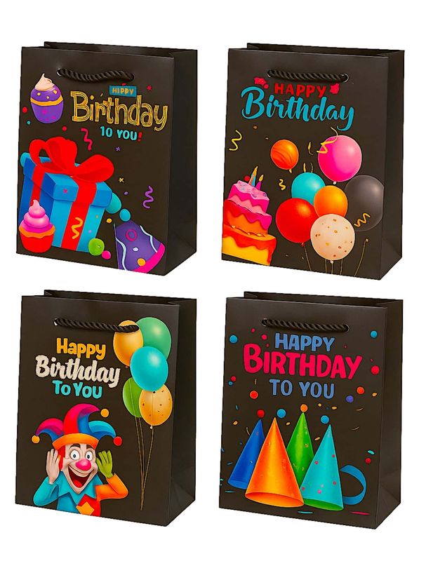Bolsas de Regalo Mini Cumpleaños – 9 piezas (14x11 cm)