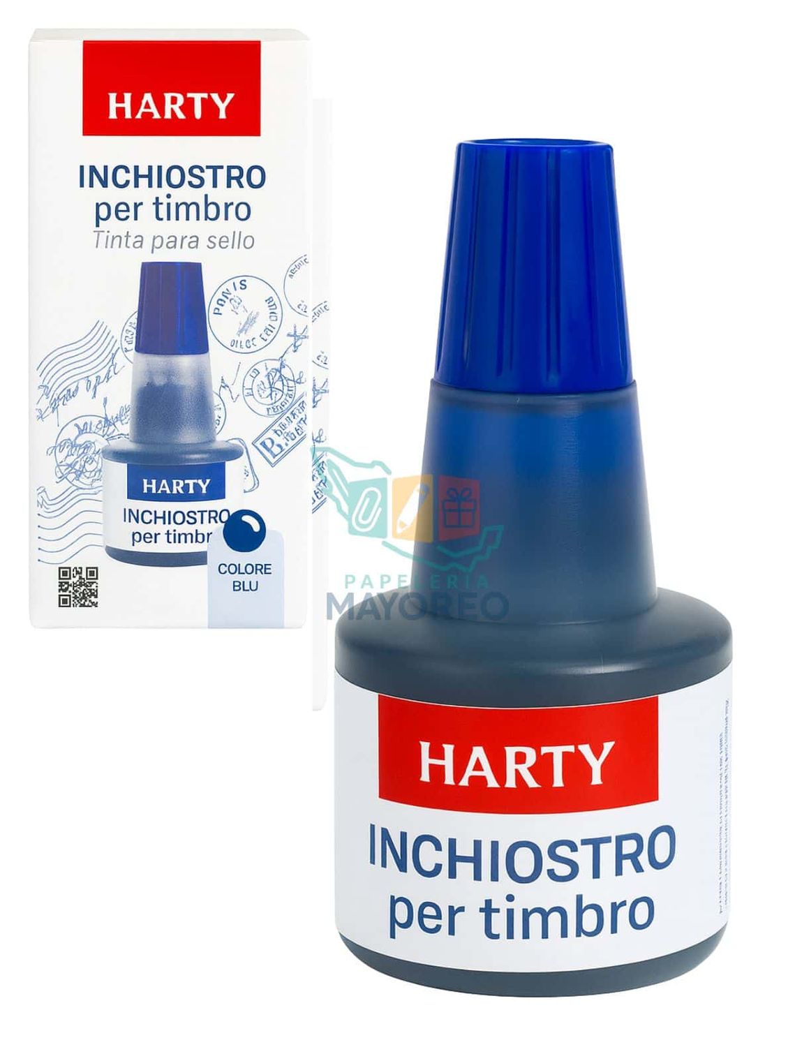 Tinta para sello Harty azul 30 ml