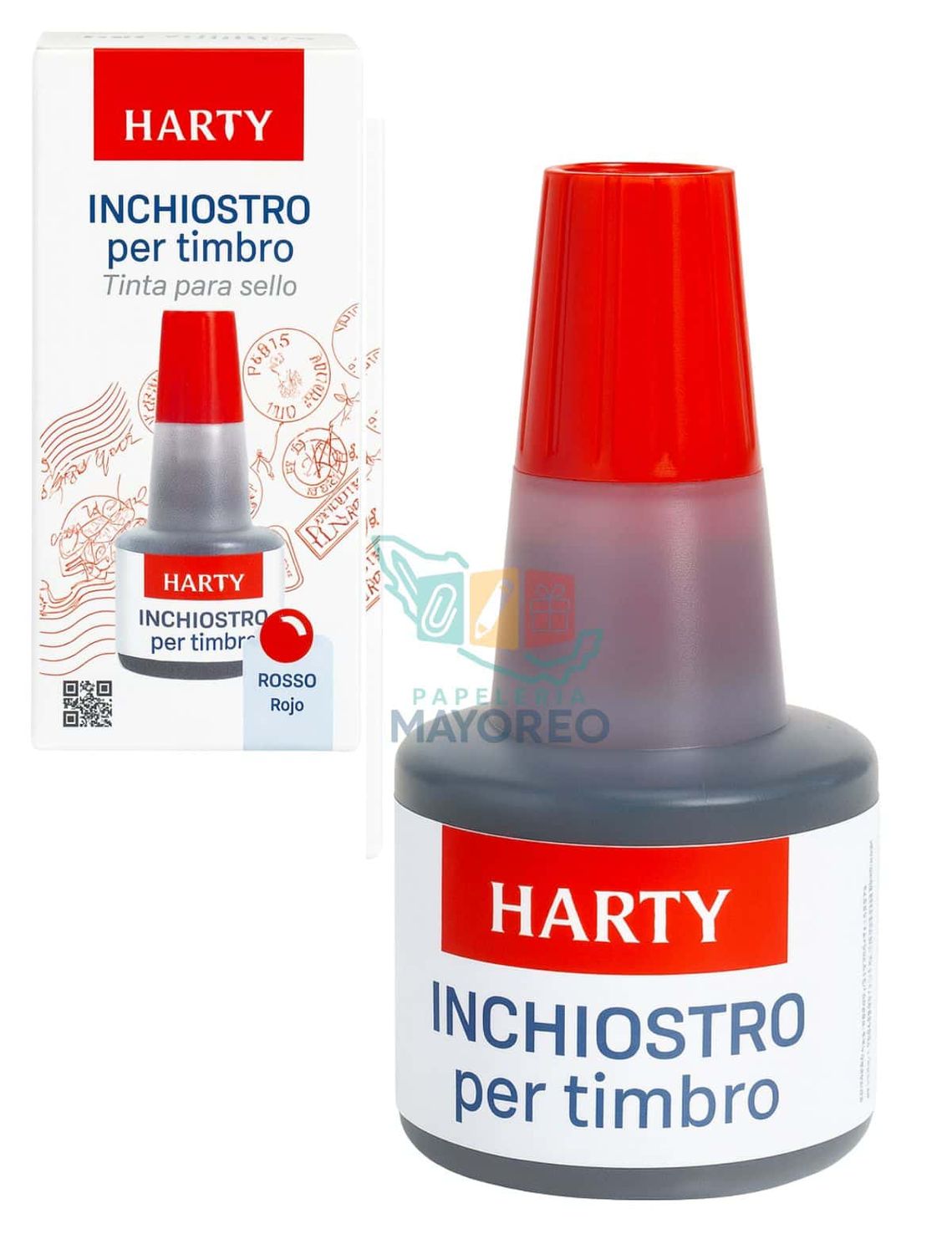 Tinta para sello Harty Rojo 30 ml
