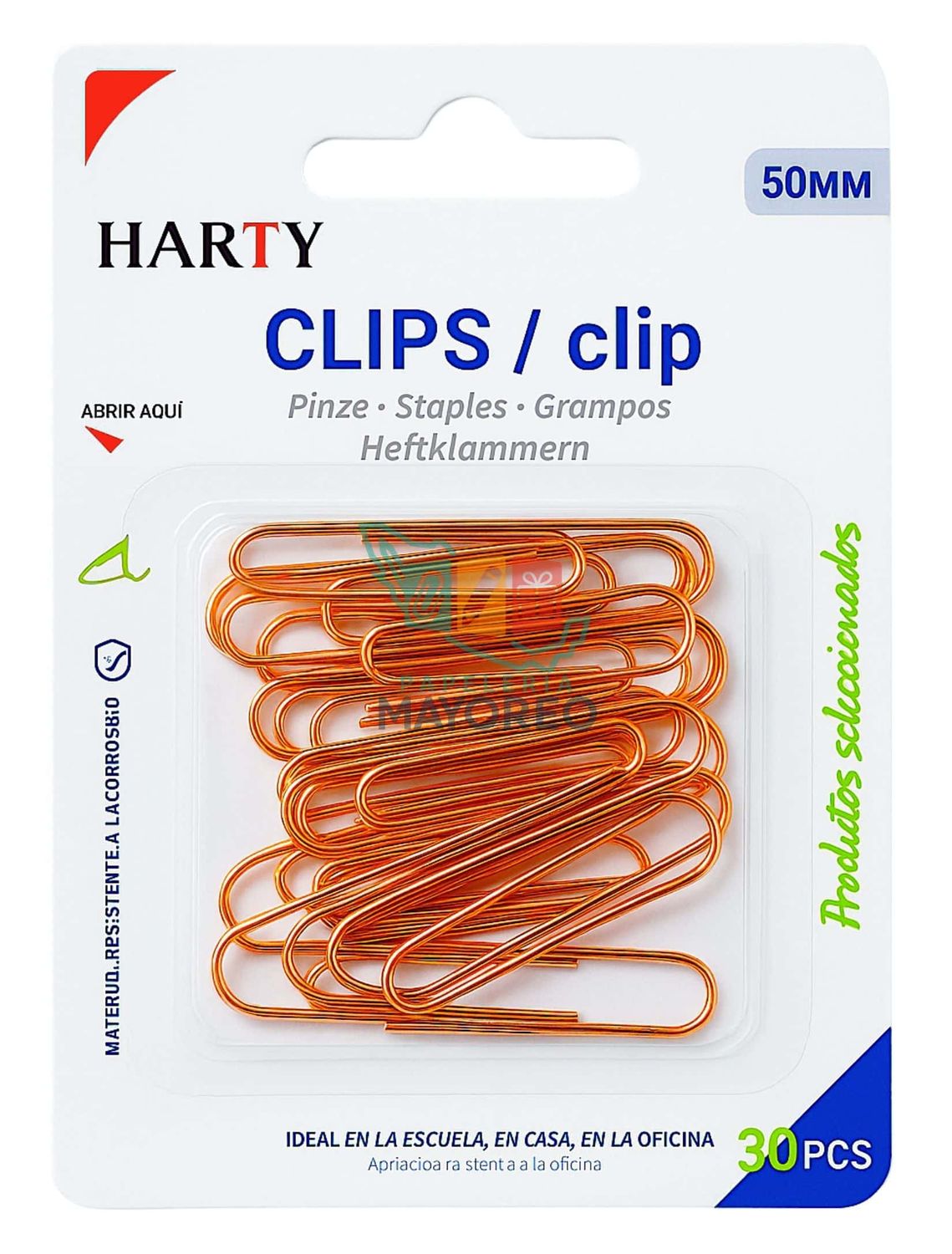 Clips Harty 50 mm | Paquete con 30 piezas