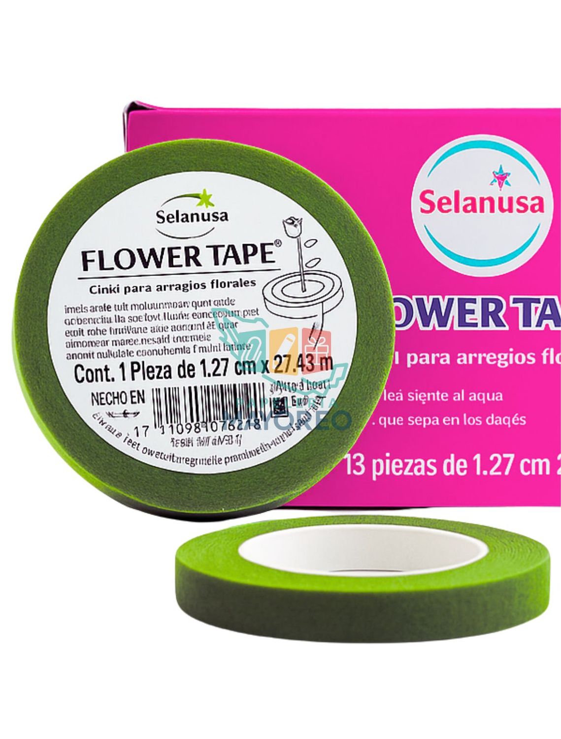 Floritape verde limon 1.27CM X27.43m