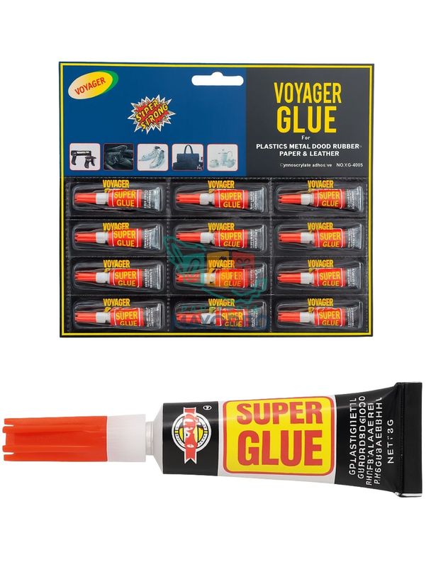 Pegamento adhesivo Super Glue con 12 piezas 3g