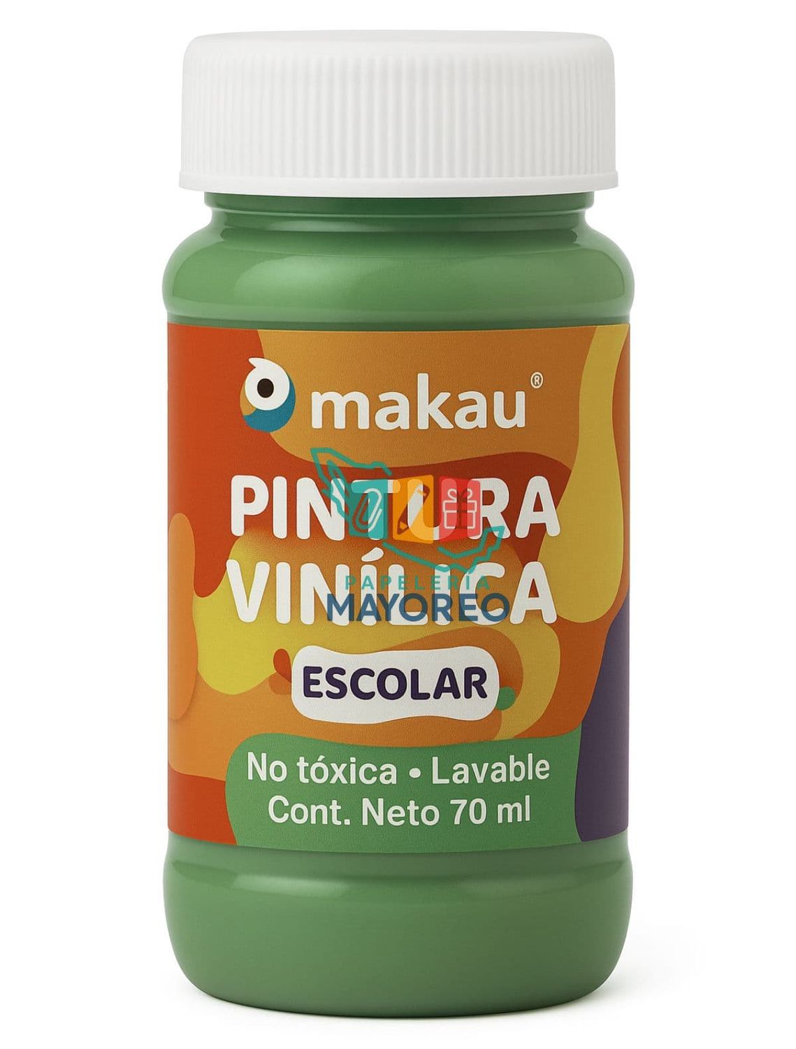 Pintura Vinílica Escolar Verde Loro– 70 ml