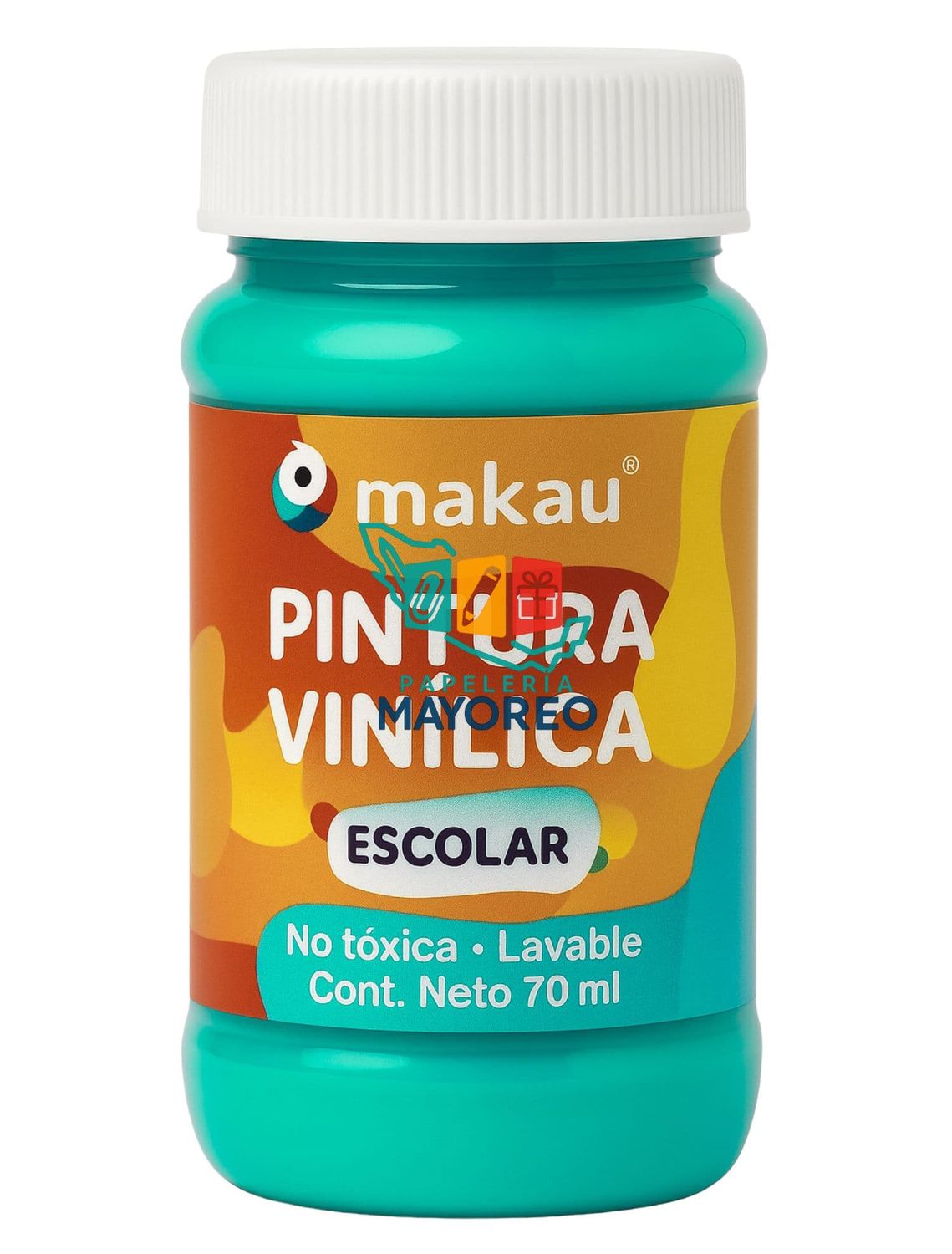 Pintura Vinílica Escolar Turquesa 70 ml