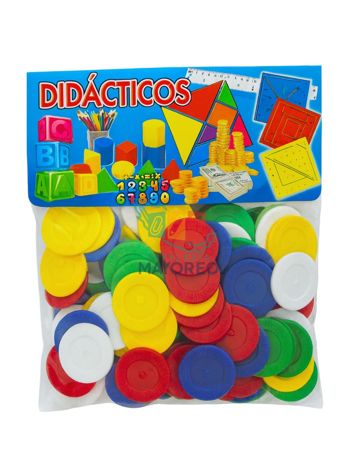 Ficha plástica c/100 surtida
