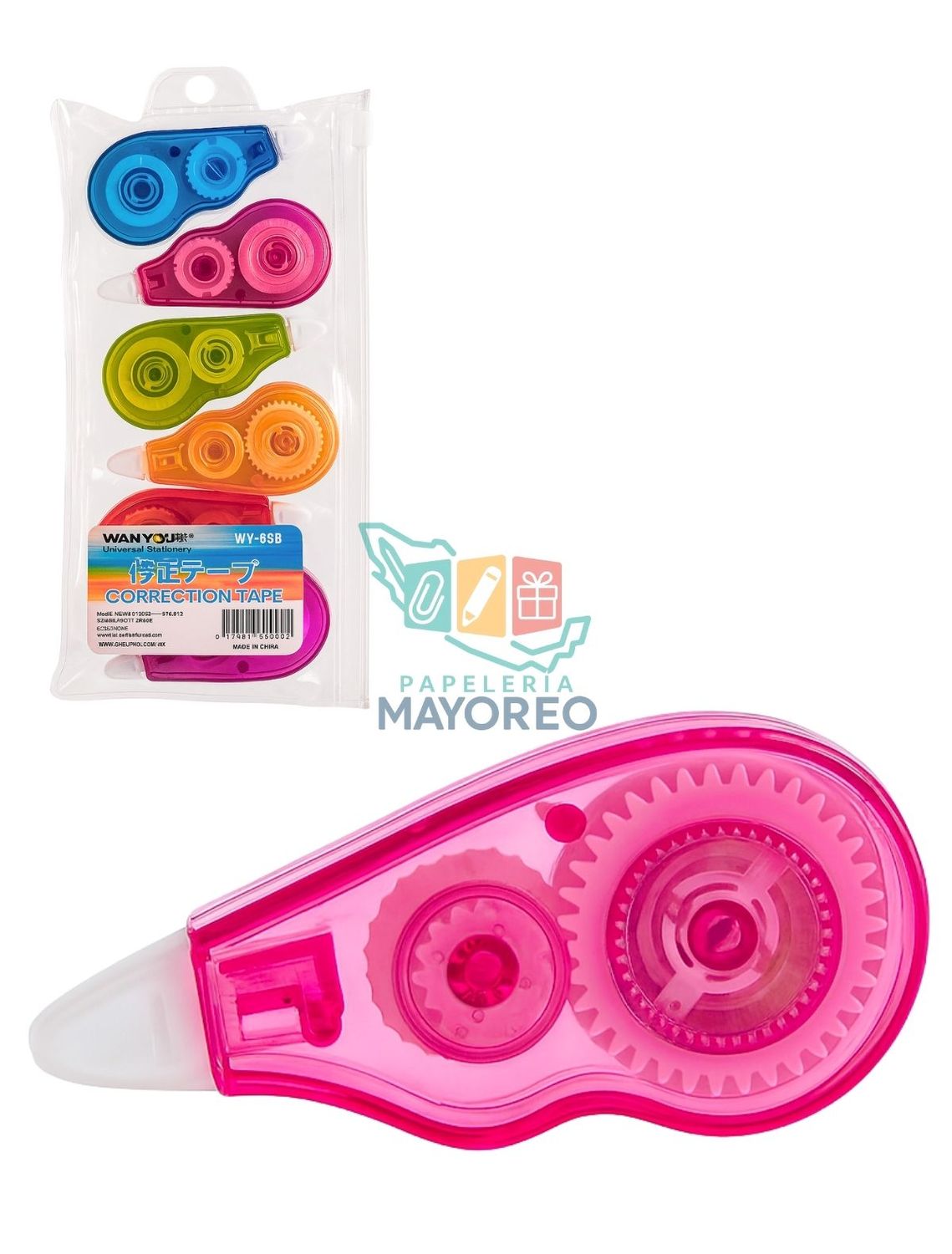 Corrector en cinta 5m con 6 piezas