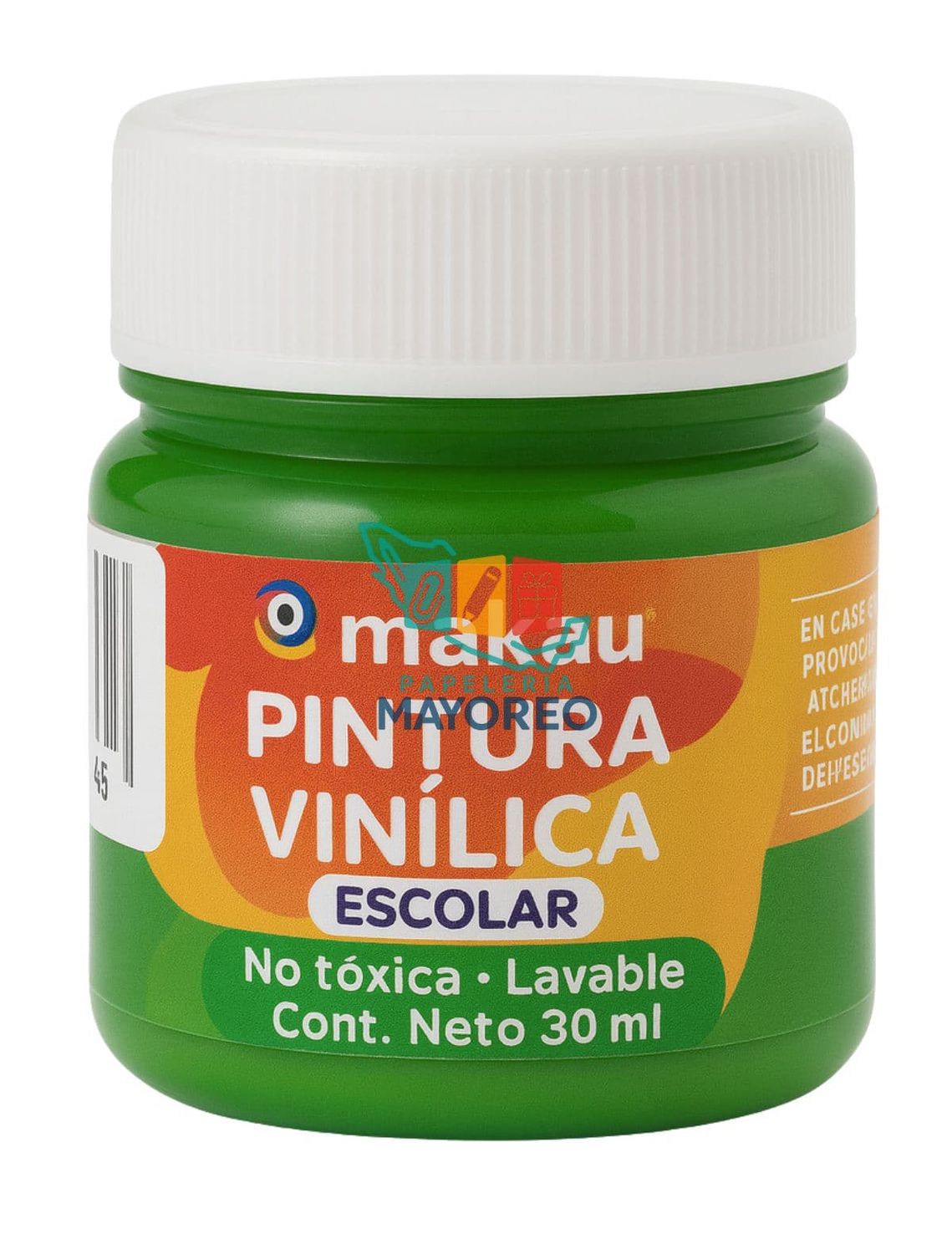 Pintura Vinílica Verde Bandera 30 ml c/6 pzas