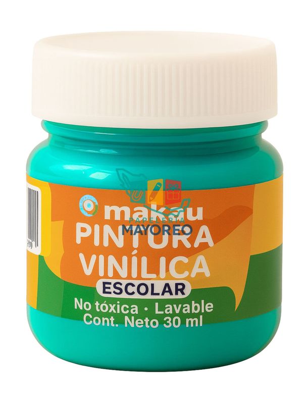 Pintura Vinílica Turquesa 30 ml c/6 pzas