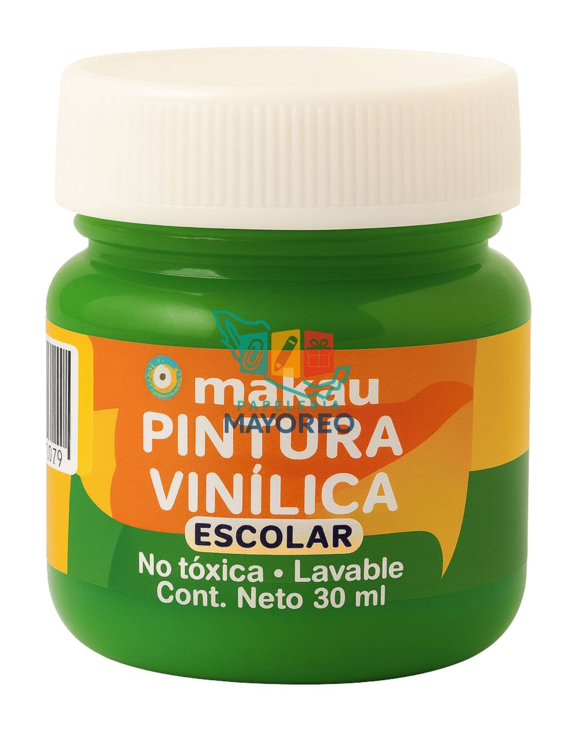Pintura Vinílica Verde Bandera 30 ml  c/6 pzas