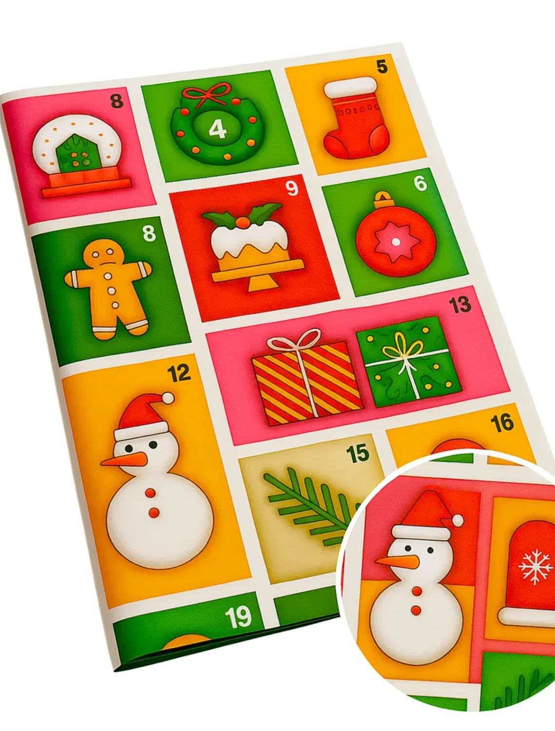 025967 Papel de Regalo Navideño C/10 pzas N8