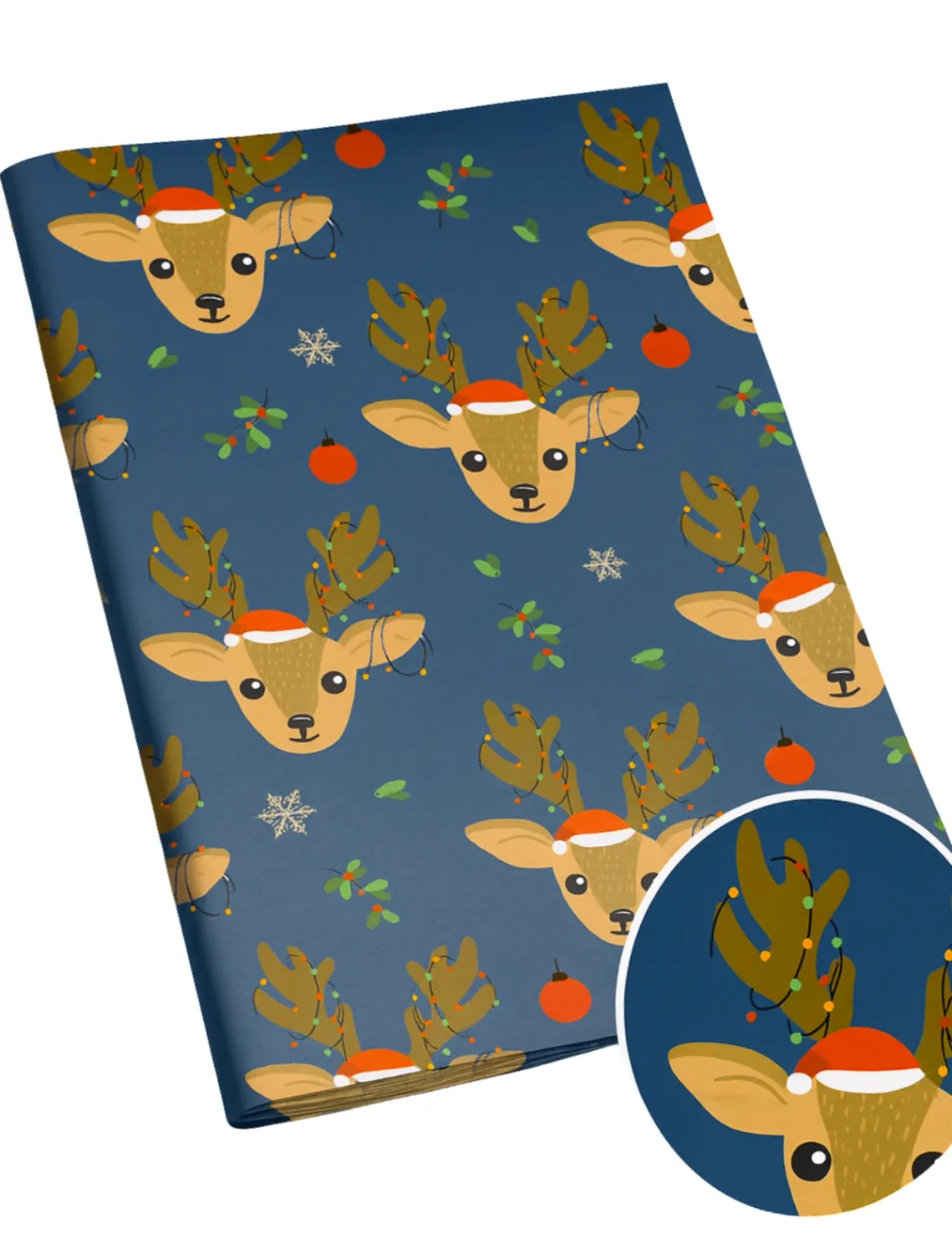 025990 Papel de Regalo Navideño C/10 pzas N12