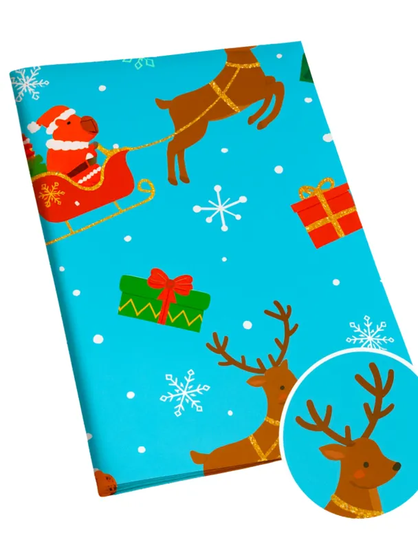 025982 Papel de Regalo Navideño C/10 pzas N10