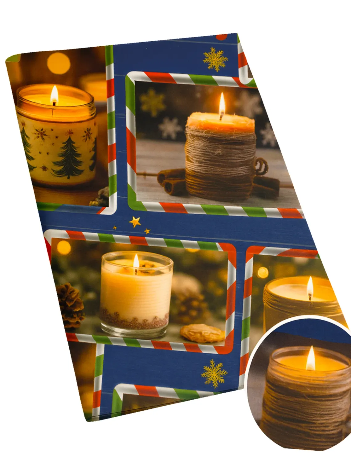 025340 Papel de Regalo Navideño C/10 pzas N17