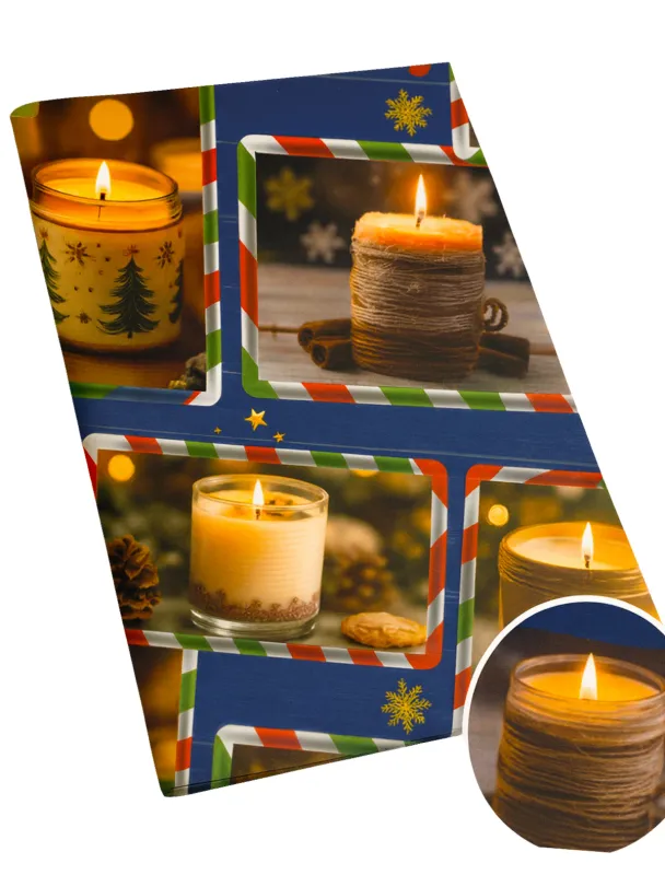 025340 Papel de Regalo Navideño C/10 pzas N17