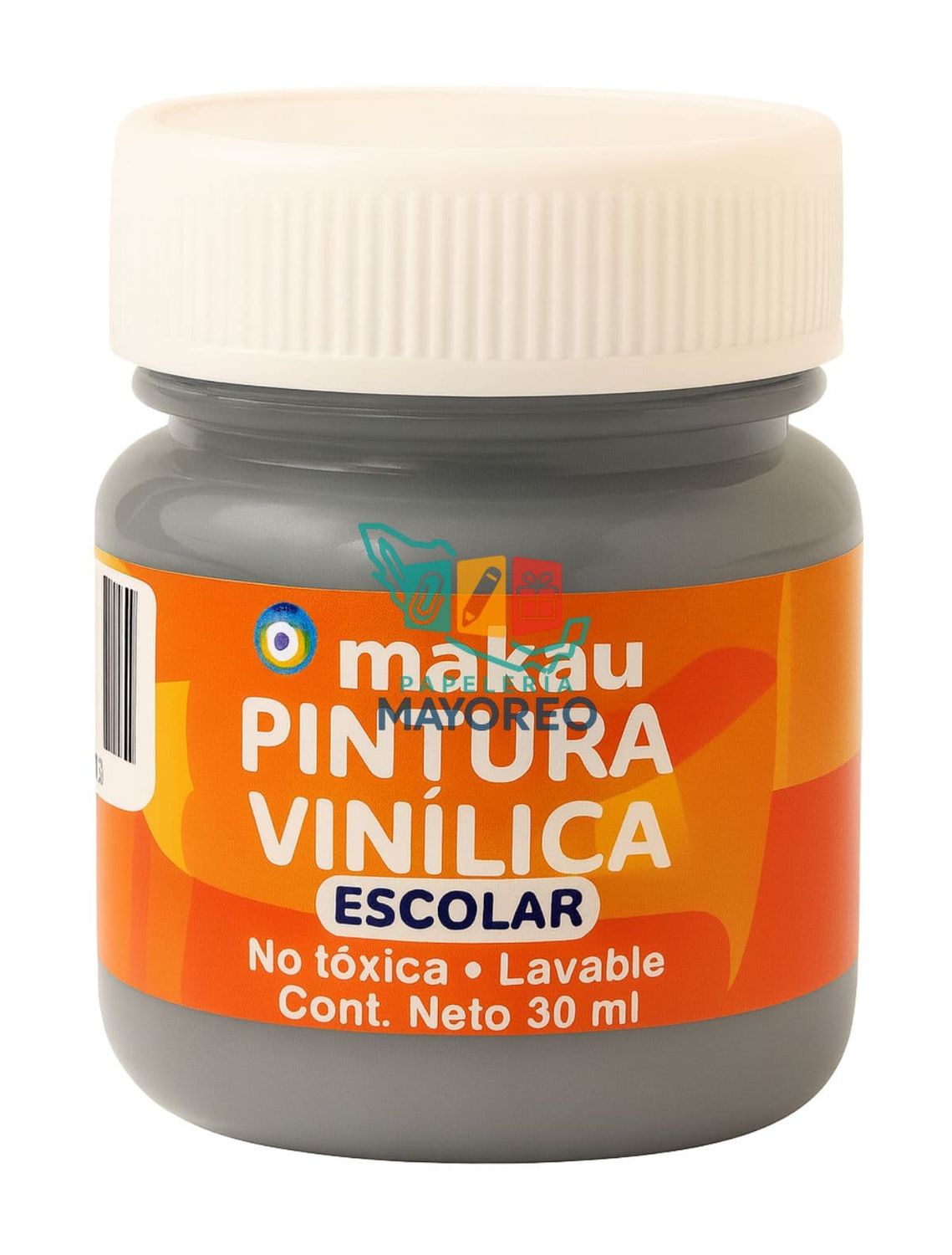 Pintura Vinílica Gris 30 ml c/6 pzas