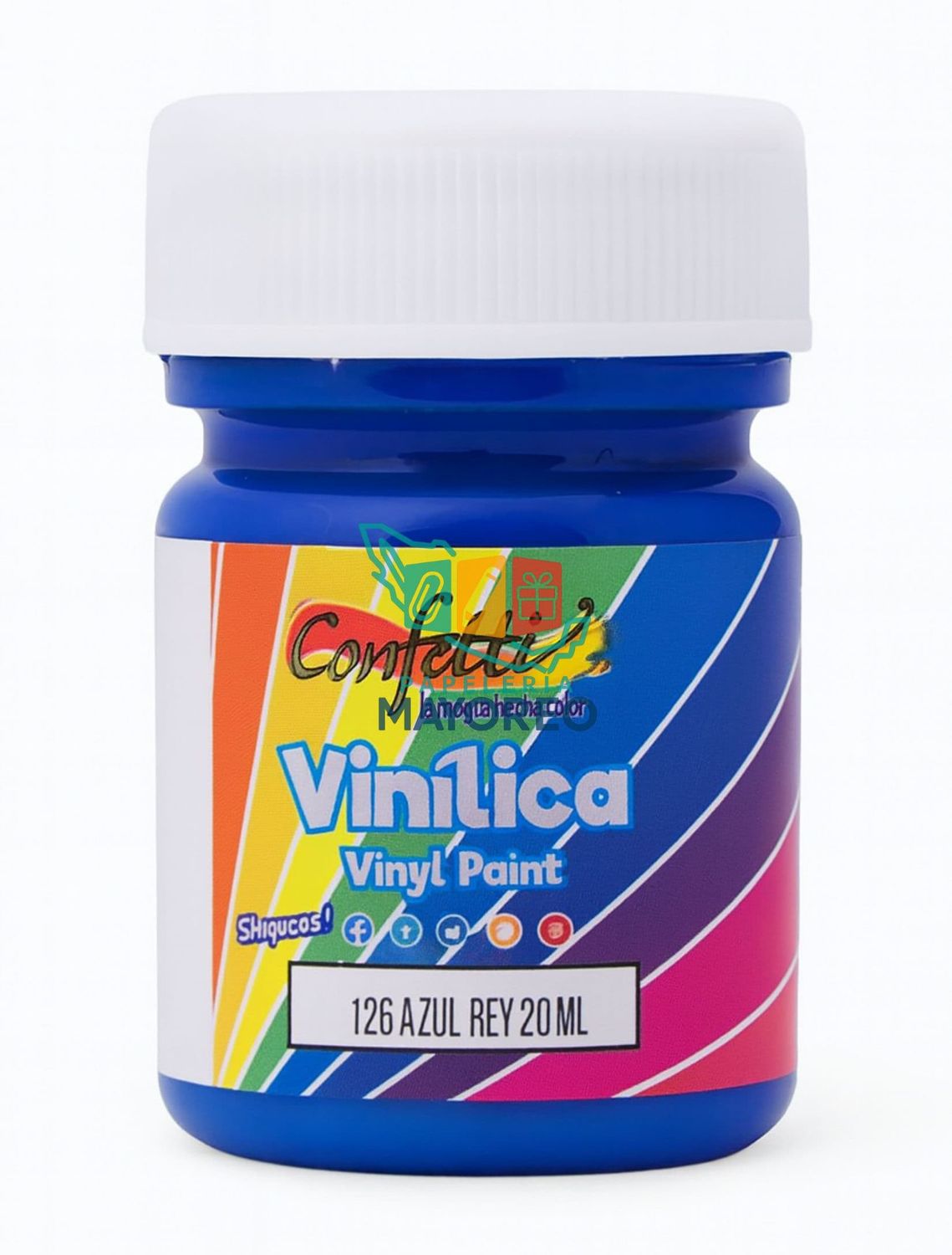 pintura 20ml azul rey c/6 pzas