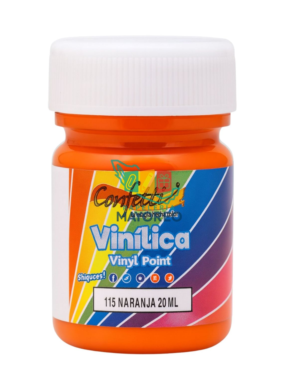 pintura 20ml naranja c/6