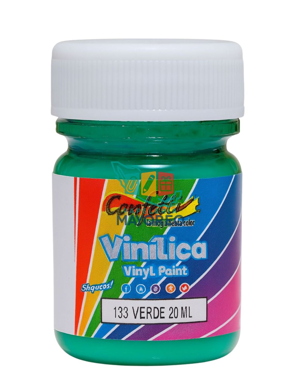 pintura 20ml verde bandera c/6