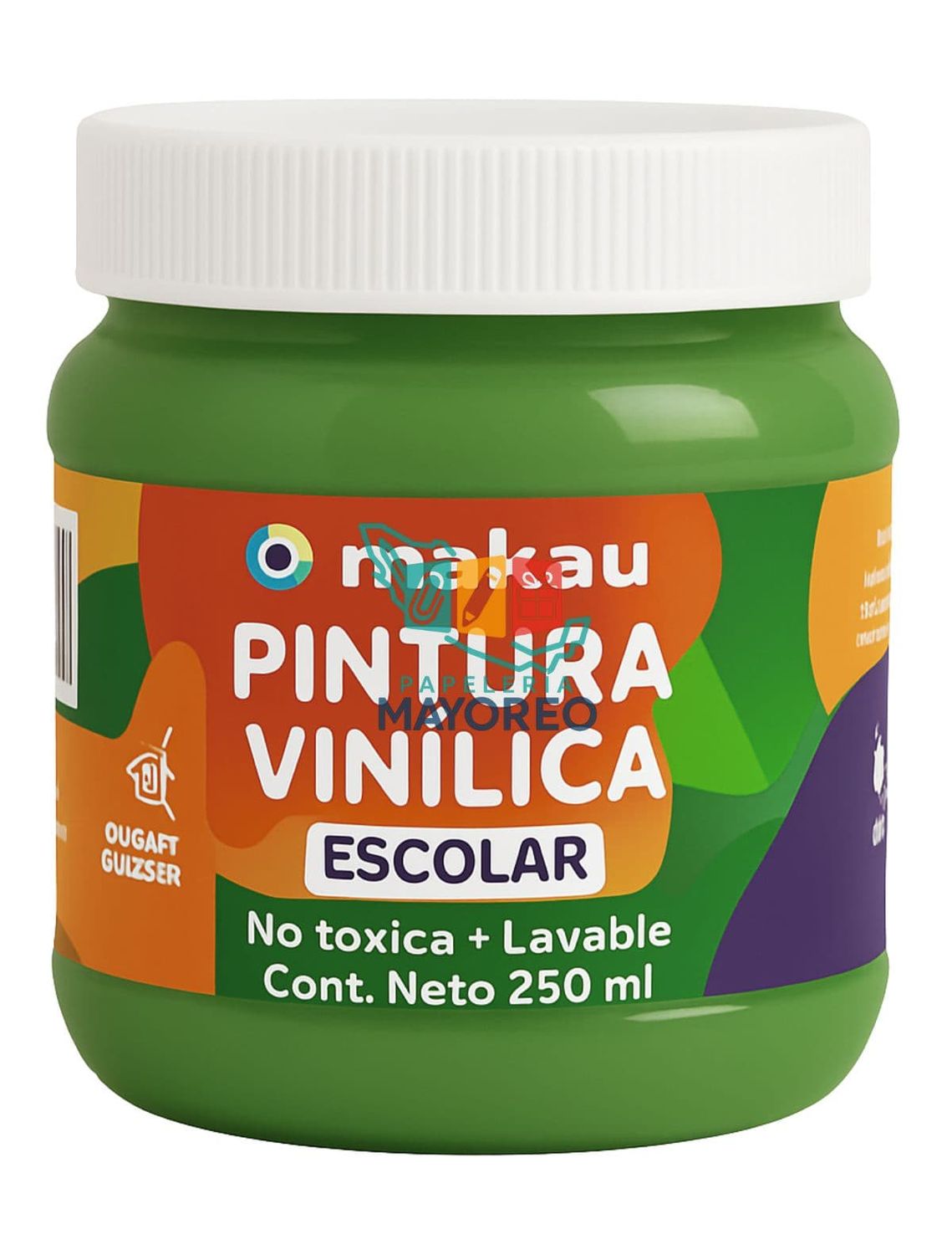 Pintura Vinílica Escolar Verde Loro 250 ml