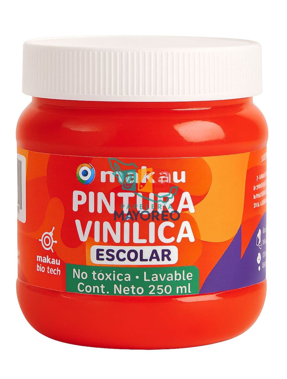 Pintura Vinílica Escolar Rojo 250 ml