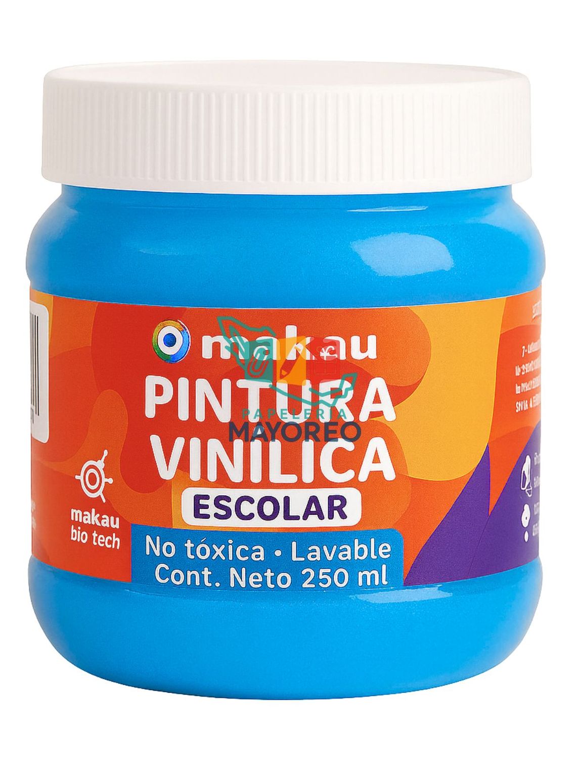 Pintura Vinílica Escolar Azul Electrico 250 ml