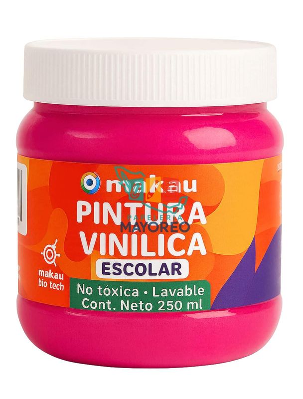 Pintura Vinílica Escolar Fucsia 250 ml