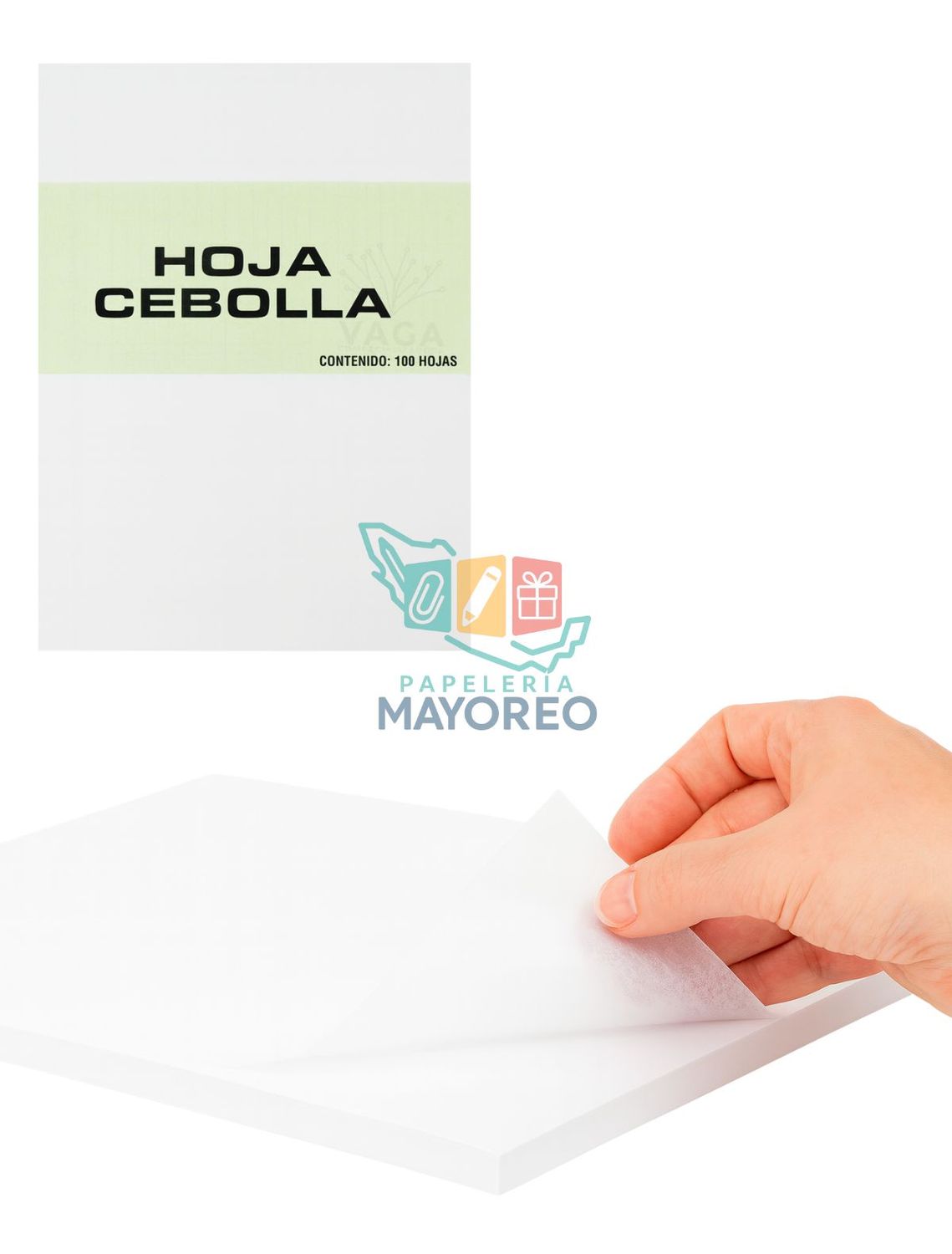 Papel cebolla con 100 H