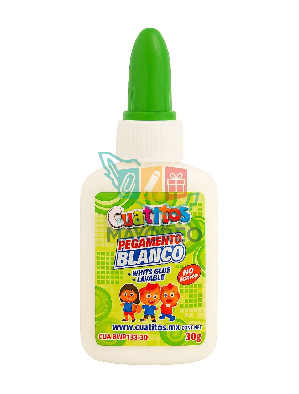 Pegamento c/6 pzas Blanco Cuatitos 30 gr