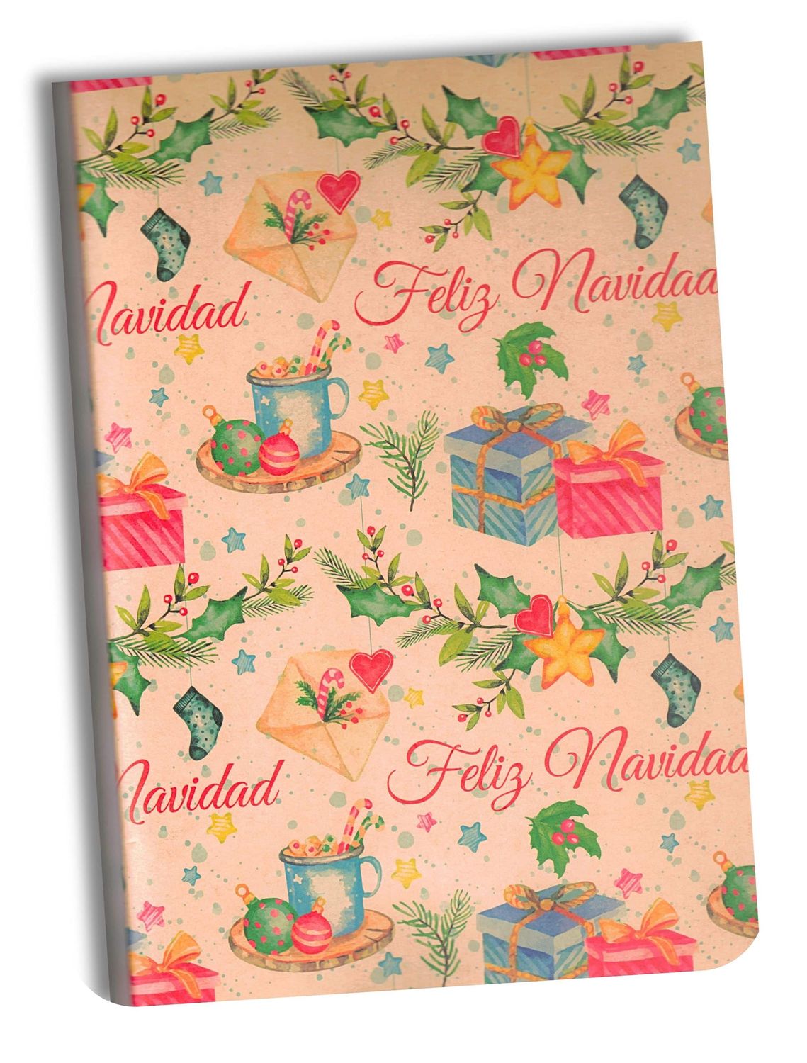 212421 Papel Kraft Navideño C/10 pzas N37