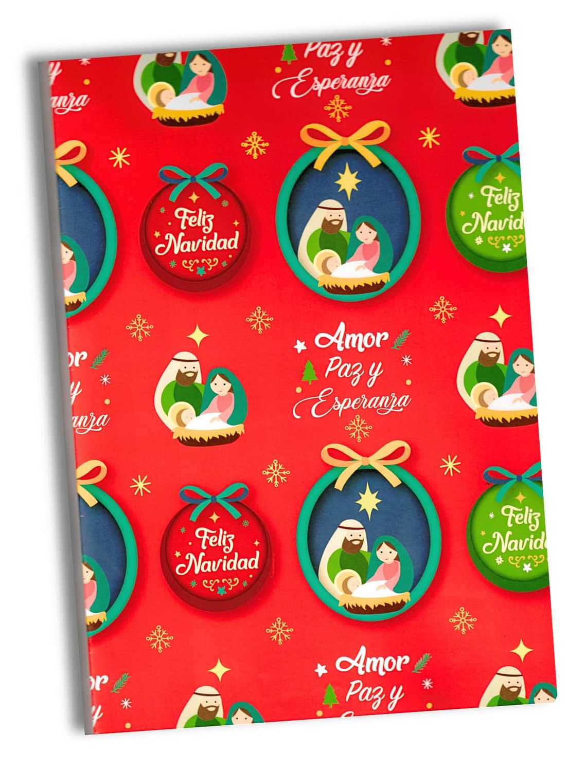 309640 Papel de Regalo Navideño C/10 pzas N58