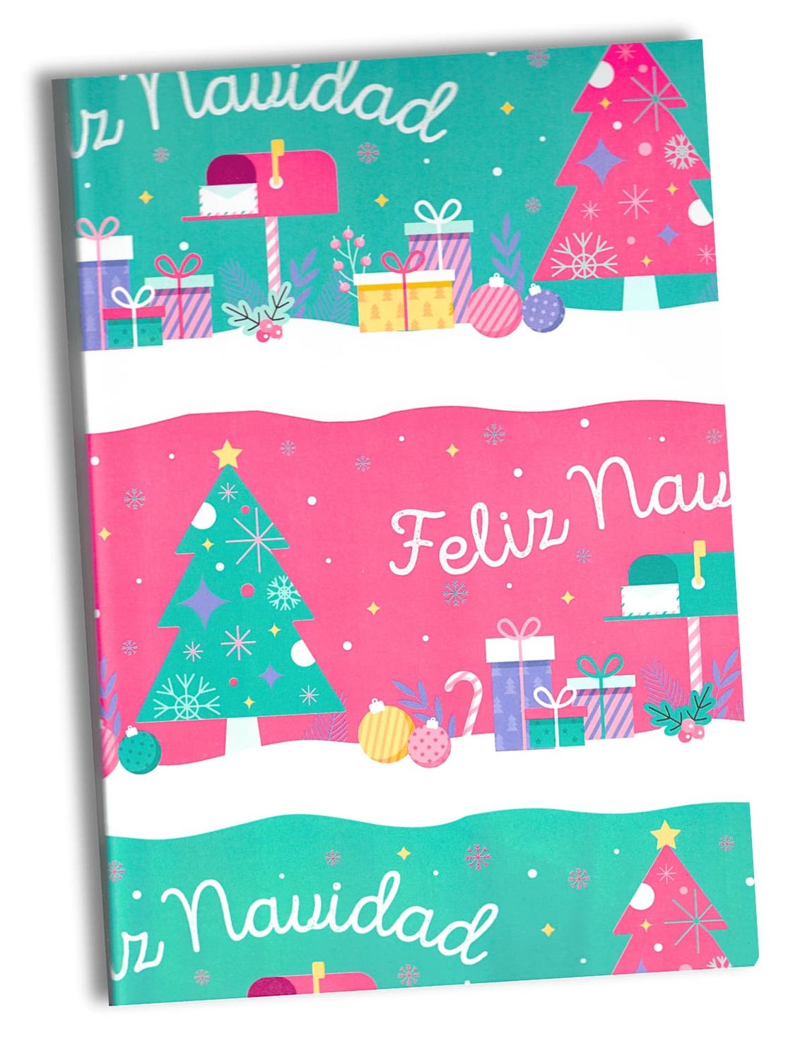308551 Papel de Regalo Navideño C/10 pzas N60