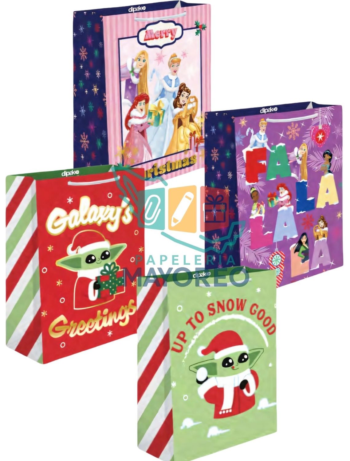 Bolsas de regalo c/10 Mediana Dipak 26x19 cm