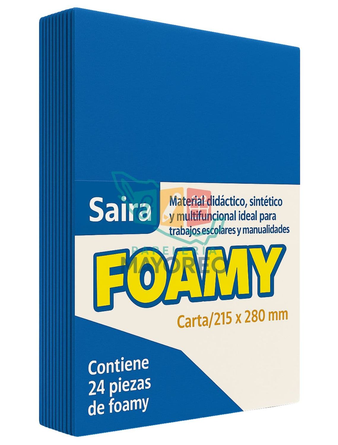 Foamy Paq c/24 Azul Rey Tamaño Carta