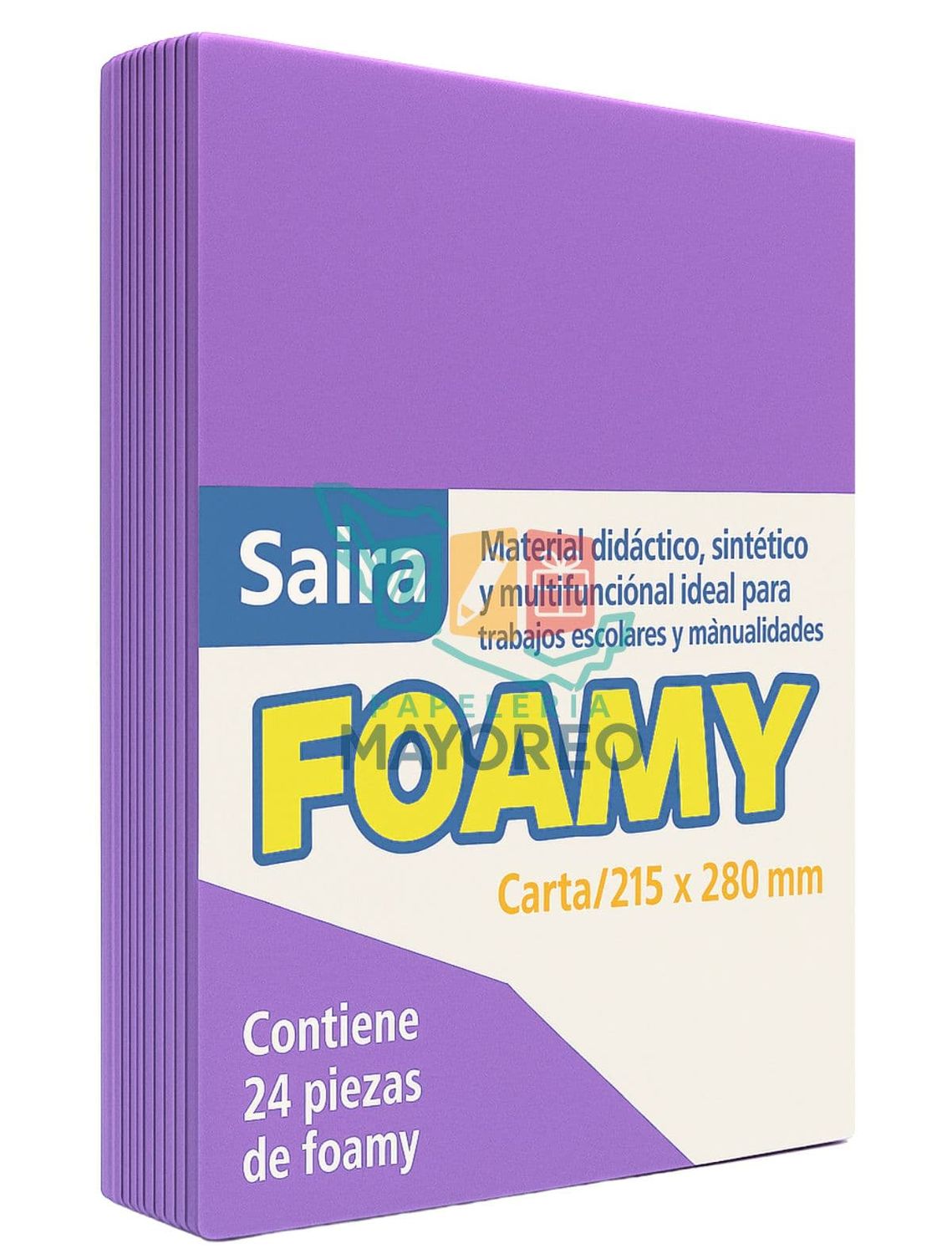 Foamy Paq c/24 Lila Tamaño Carta