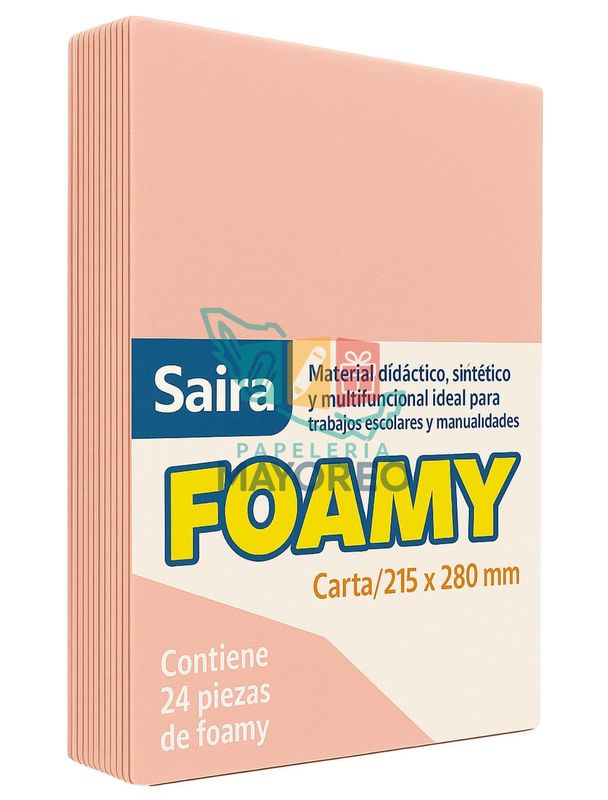 Foamy Paq c/24 Durazno Tamaño Carta