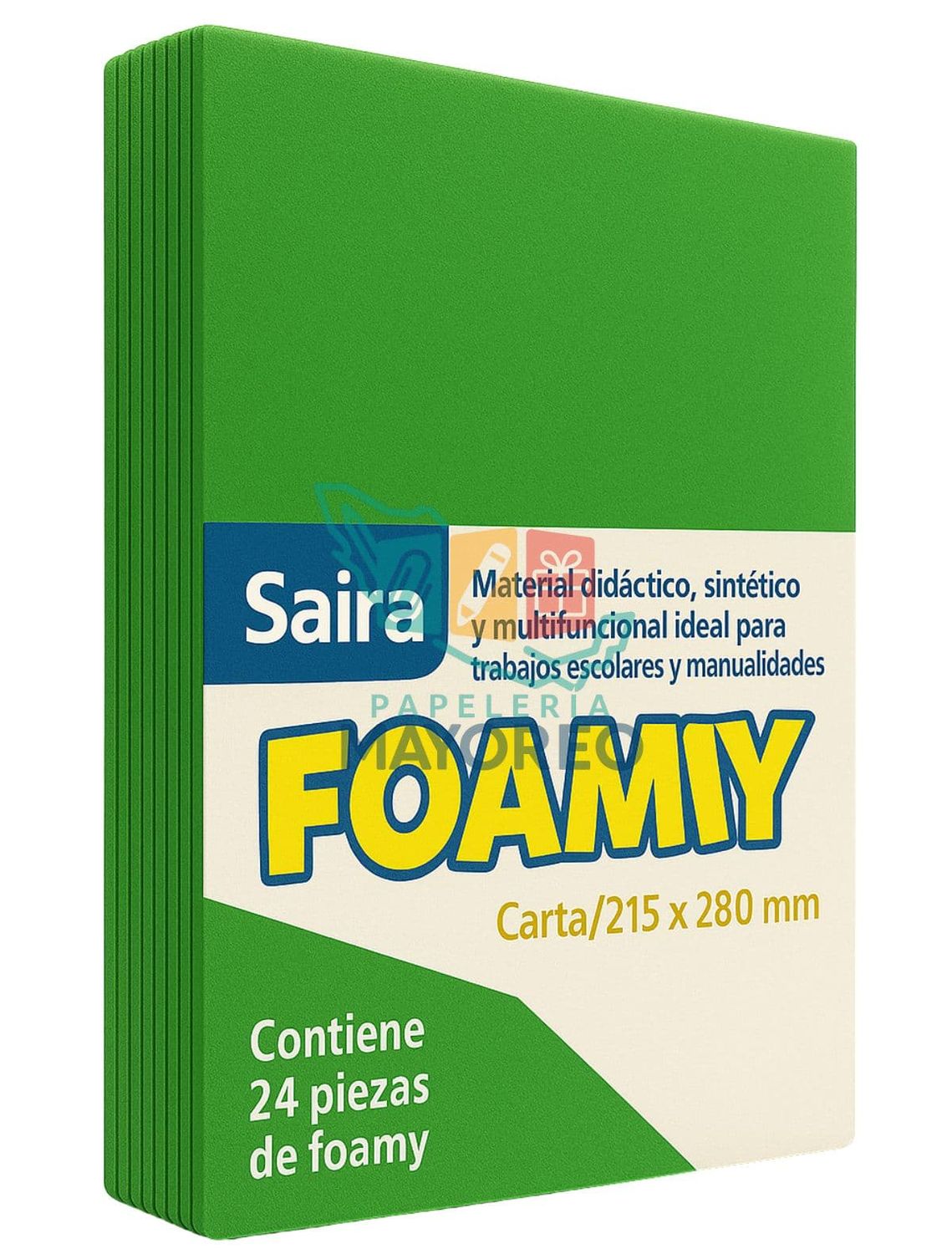 Foamy Paq c/24 Verde 29 Tamaño Carta