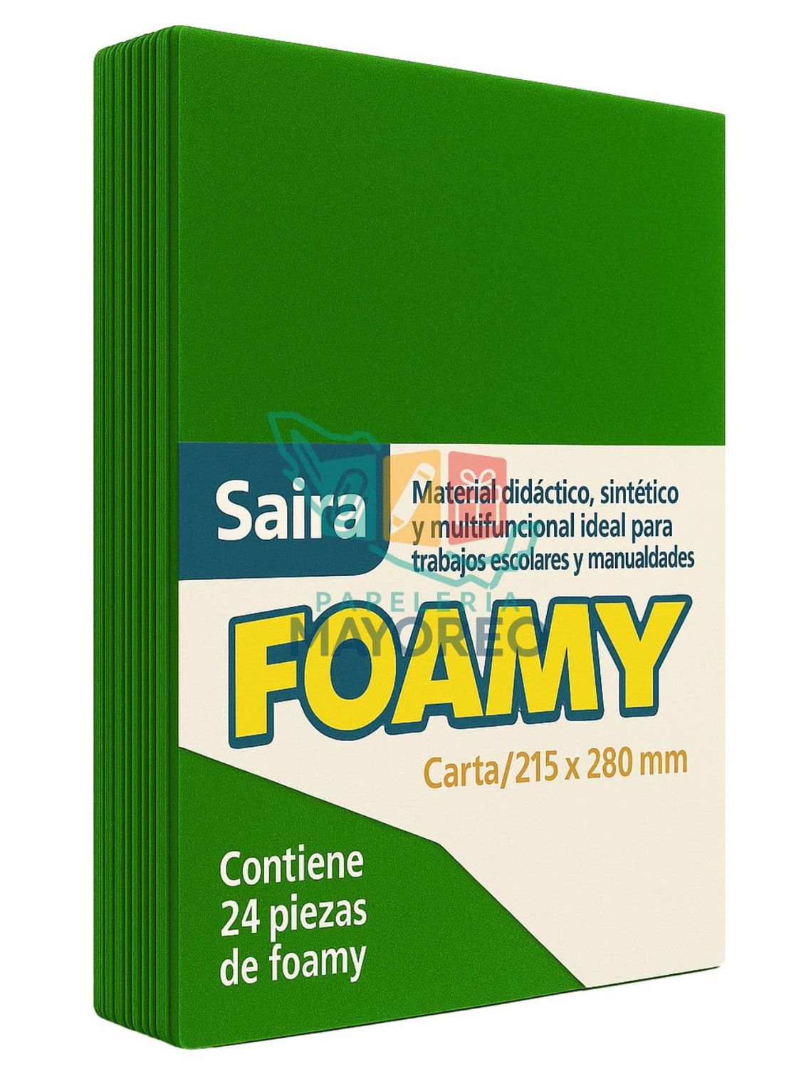 Foamy Paq c/24 Verde 30 Tamaño Carta