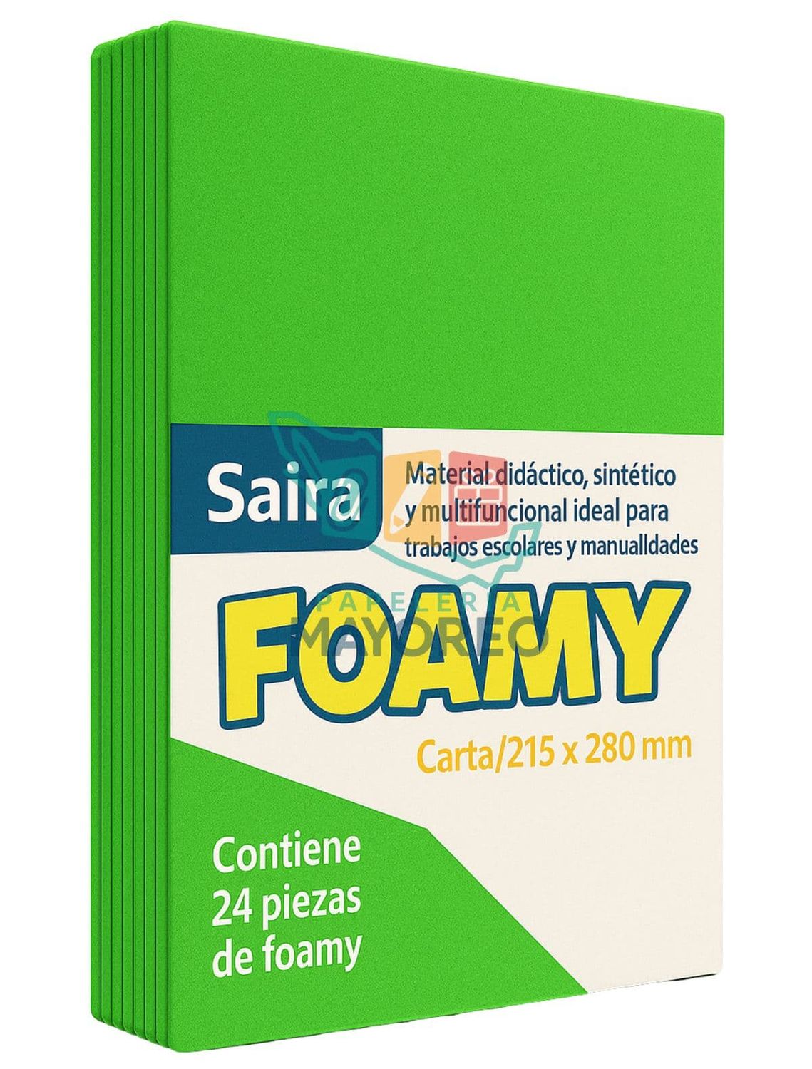 Foamy Paq c/24 Verde 28 Tamaño Carta