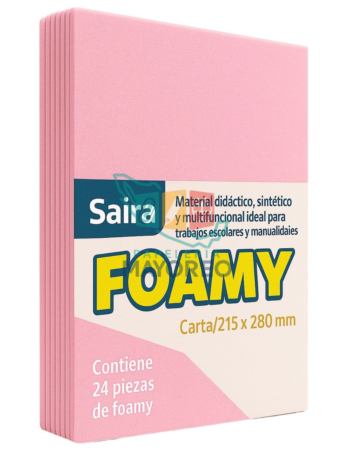 Foamy Paq c/24 Rosa Claro Tamaño Carta