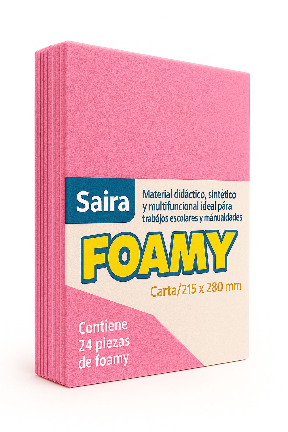 Foamy Paq c/24 Rosa Tamaño Carta