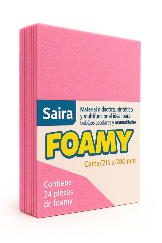 Foamy Paq c/24 Rosa Tamaño Carta