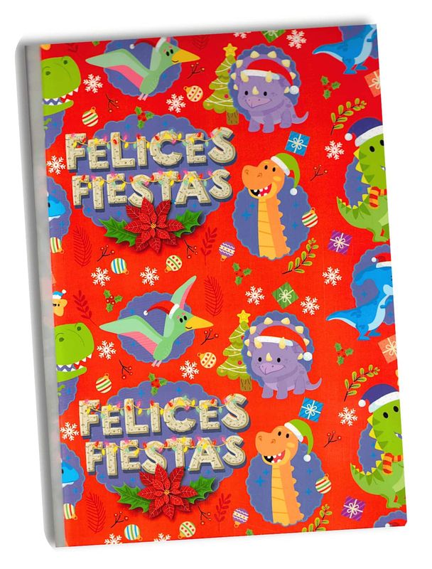 307073 Papel de Regalo Navideño C/10 pzas N75