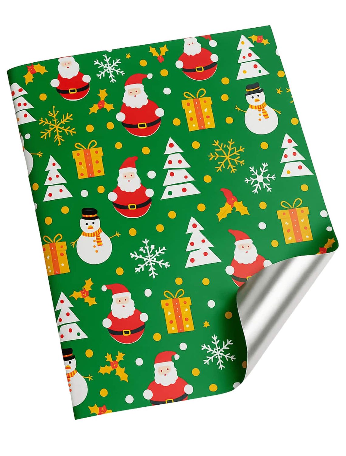 011293 Papel de Regalo Metálico Navideño C/10 pzas N81