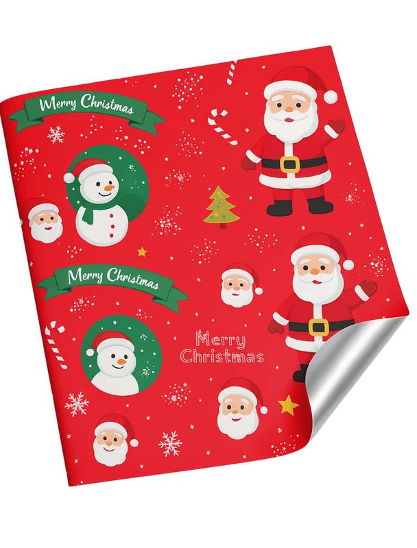 011299 Papel de Regalo Metálico Navideño C/10 pzas N87