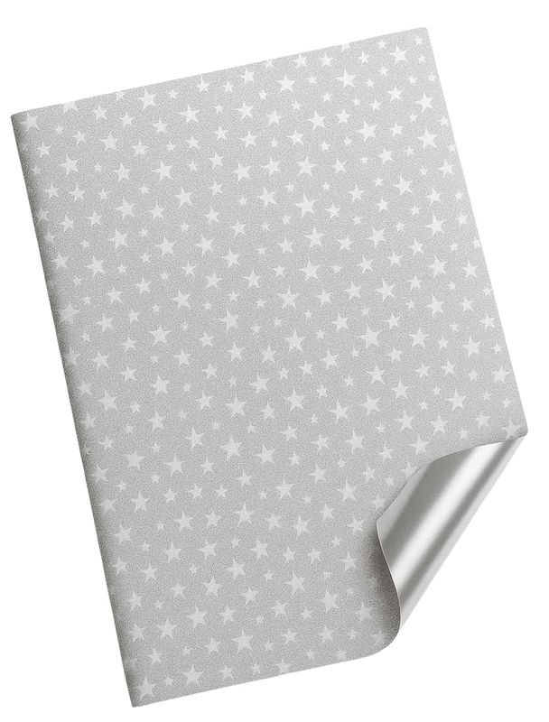 011201 Papel Diamantado Metálico Estrellas C/10 pzas N88