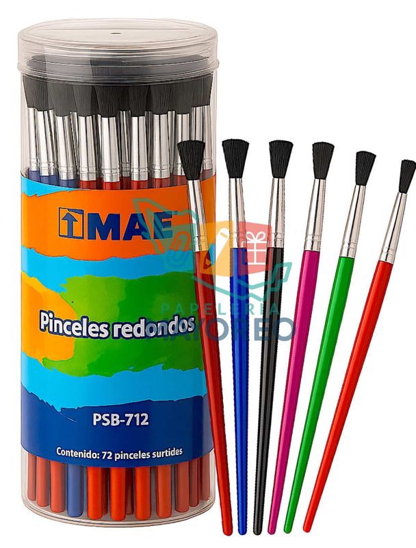 Pinceles c/72 MAE PSB-712 – No. 7 al 12