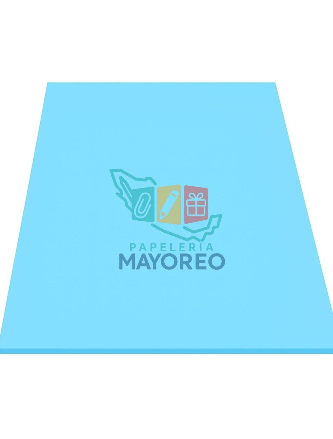 Foamy c/5pzas 43×56 cm Liso – Azul Pastel